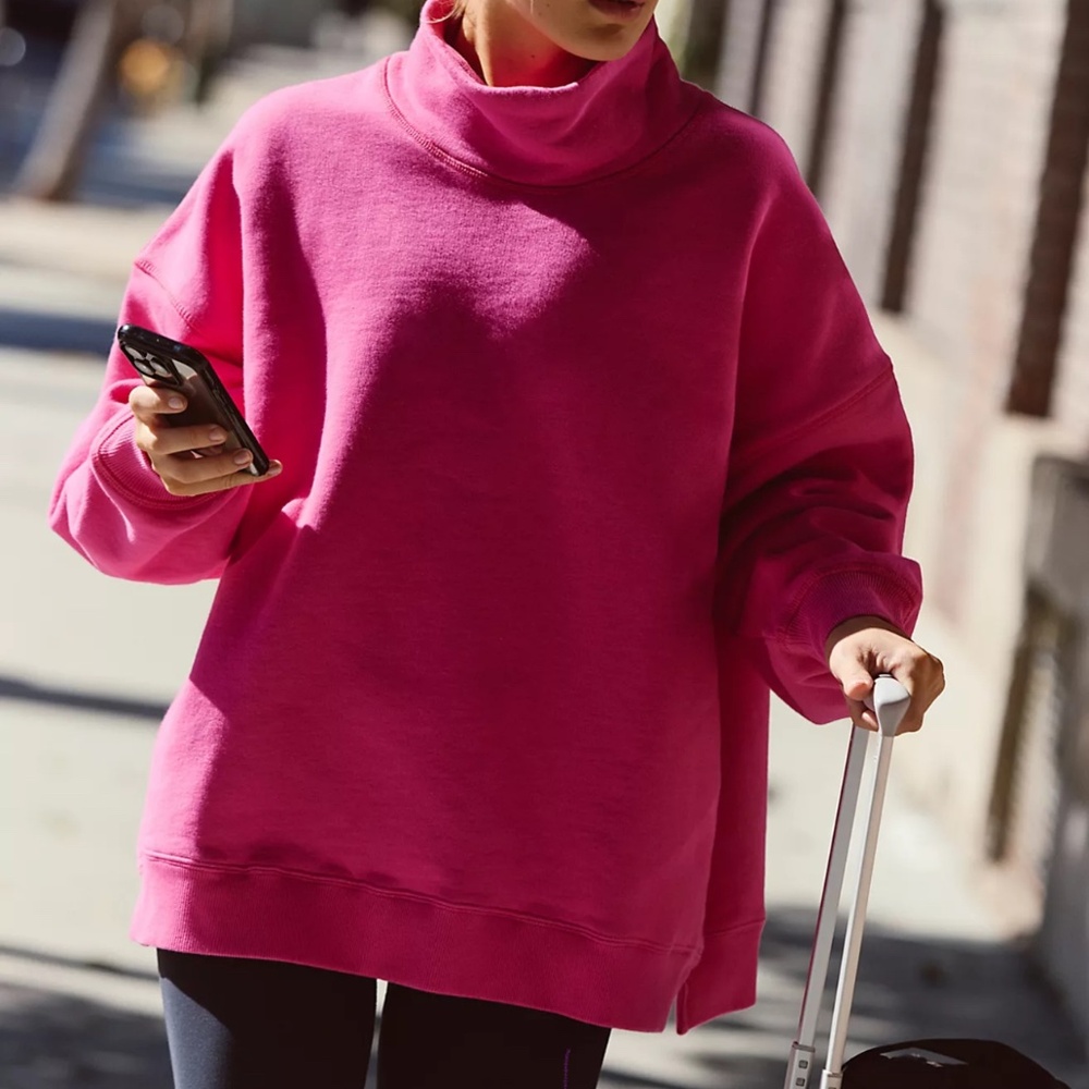 A Cut Above Mock Neck Pullover Sweatshirt-small